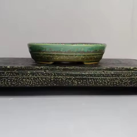 Stoneware Planter — Black Matte
