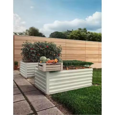 Ergonomic Steel Planter 2-Pack