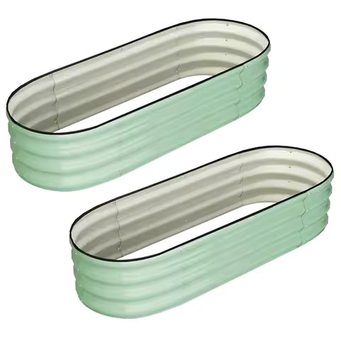 Oval Galvanized Bed 2-Pack