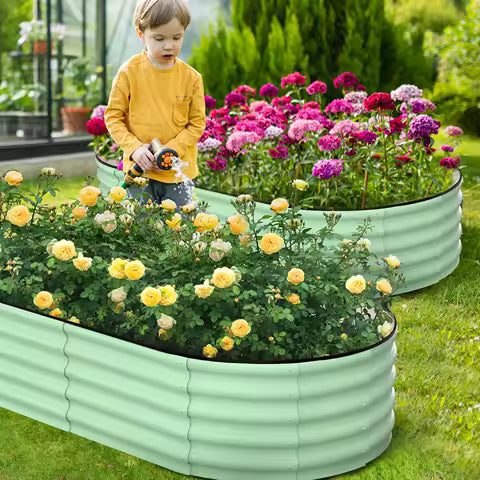 Oval Galvanized Bed 2-Pack — Safety Edge